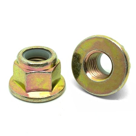 Boltsandnuts.Com Nylon Insert Lock Nut, M6-1.0, Class 10, Zinc Yellow, 200 PK M6CNFN10Y-200